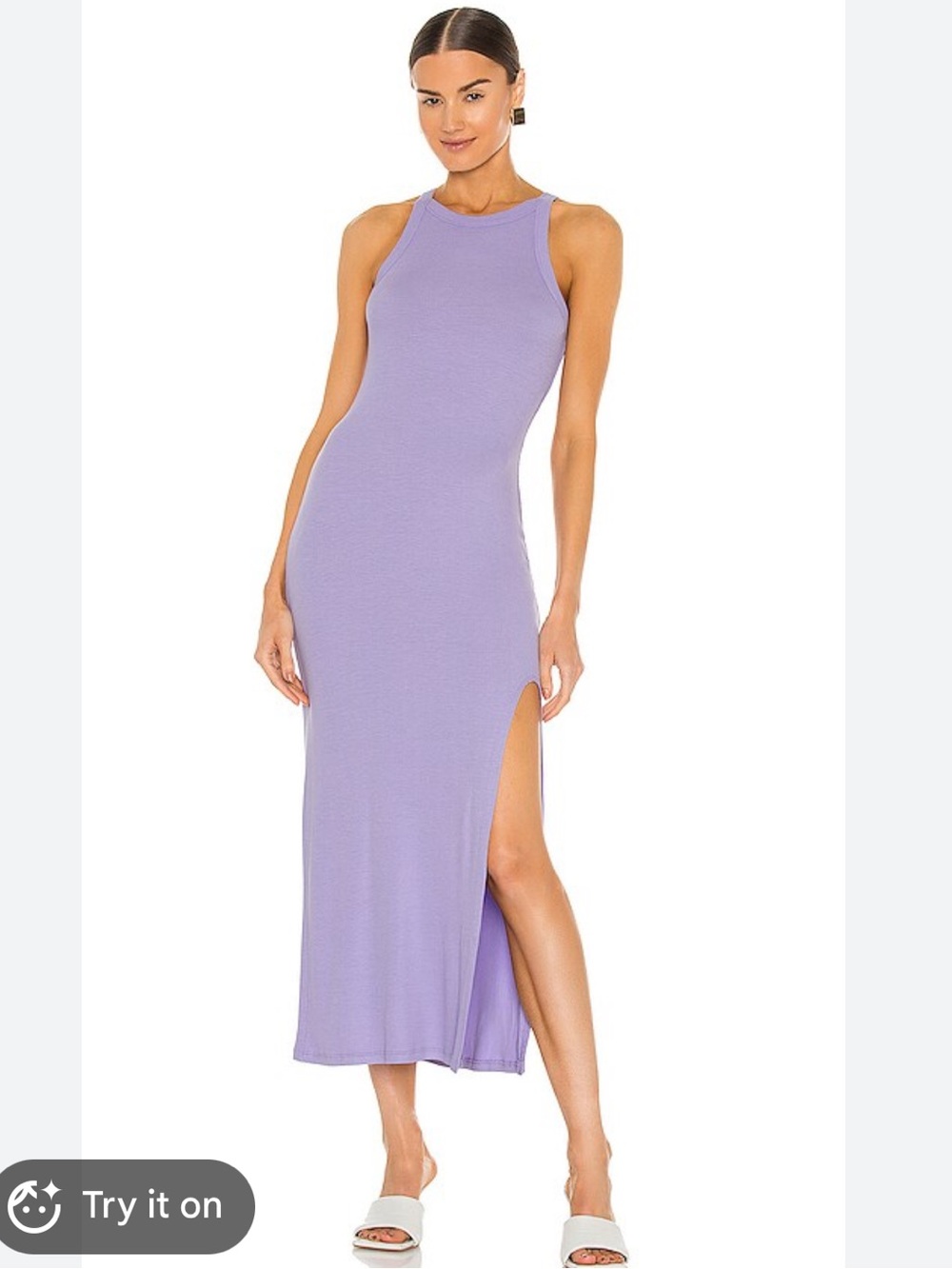 LNA Lavender Sleeveless Maxi Dress